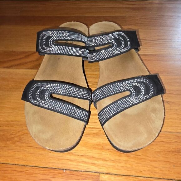 Noat black with slingback slip-on sandals women size 10 - Picture 2 of 6